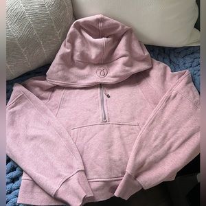 Lululemon Scuba Oversized half-zip cropped hoodie